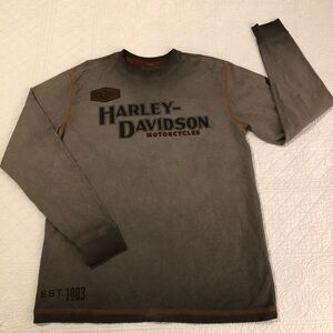 Harley Davidson Iron Block long sleeve t-shirt. Size Large-XL.
